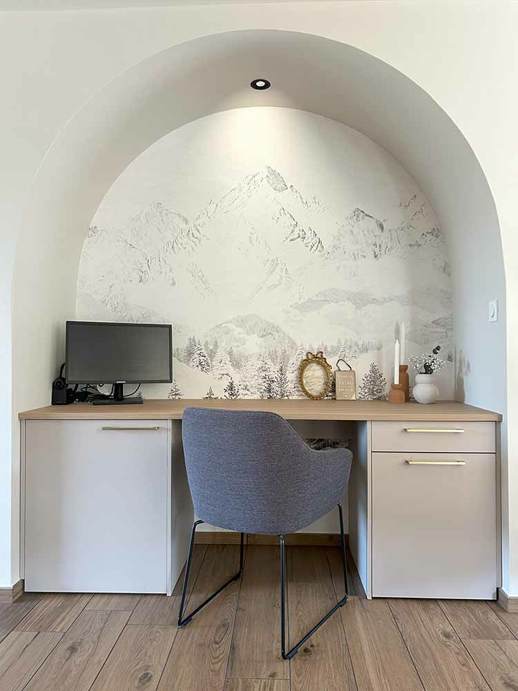 un bureau dans une niche moderne à la Tour-de-Salvagny