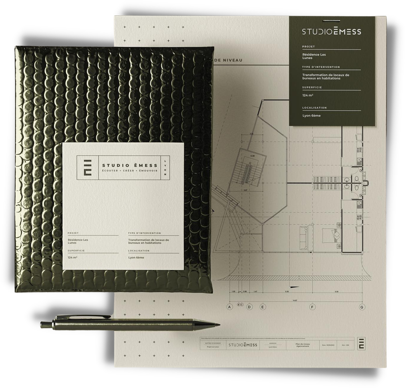 Accessoires d'une architecte d'intérieur à Lyon