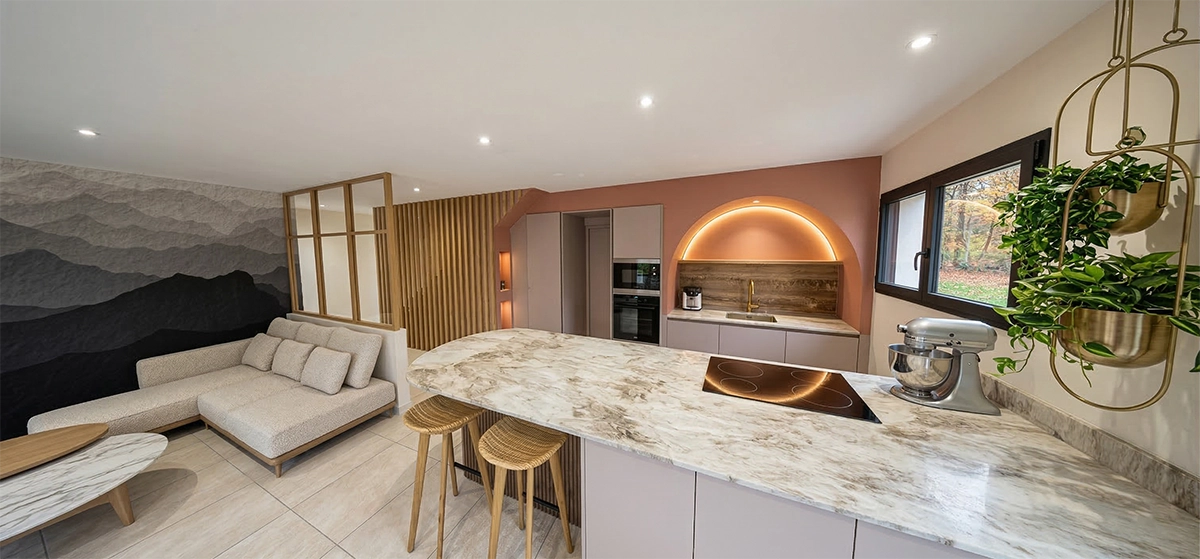un appartement rénové par un architecte d'intérieur à Lyon